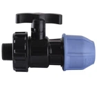 Кран шаровый ПНД Vsplast 25*3/4 '' Н 6003