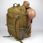 Тактический штурмовой рюкзак Molly Nylon 900d 35 л Coyote - изображение 5