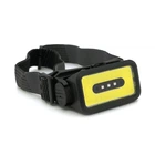 Налобный фонарик Voltronic K352,1 Cob , 3 Led red, 5 режима, корпус- пластик, водостойкий, ip44, питание АКБ встроен, USB Type-С - кабель, 6500K, BOX