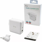 Зарядний пристрій i-Tec Travel Charger 60W + USB-A 18W UE + US (CHARGER-C60WT) - зображення 3