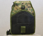Тактична військова сумка через плече зелений піксель камуфляж 18 х 13 х 28 см - зображення 6