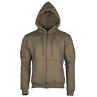 Реглан с капюшоном на молнии Mil-tec Tactical hoodie Olive 11472012-М