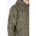 Реглан з капюшоном на блискавці Mil-tec Tactical hoodie Olive 11472012-L - зображення 3