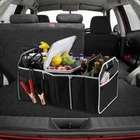 Сумка органайзер в багажник Car Boot Organizer Чорний для зберігання речей і продуктів (FG22)