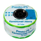 Капельная лента 16 мм шаг 30 см толщина стенки 0,18 мм Presto-PS 3D Tube бухта 500 м
