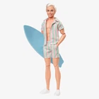 Кукла Кен Барби Райан Гослинг в роли Кена с доской для серфинга Barbie The Movie Ken Beach Doll with Surfboard (HPJ97)