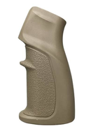Рукоятка пистолетная прорезиненная для AR15 DLG TACTICAL (DLG-106), цвет Койот, с отсеком для батареек - изображение 5