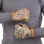 Рукавички тактичні із закритими пальцями Zelart Military Rangers 9878 розмір XXL Camouflage Multicam - зображення 5