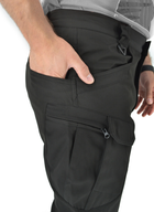 Тактичні штани легкі Soft Shell (без флісу) карго Eagle SP-02 Чорні L - зображення 8