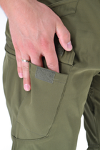 Тактичні штани легкі Soft Shell (без флісу) карго Eagle SP-02 Олива (Зелені) S - зображення 6