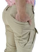 Тактические легкие штаны Soft Shell (без флиса) карго Eagle SP-02 Койот (Песочные) 2XL - изображение 6