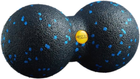 Подвійний масажний м'яч 4Fizjo 8 Чорно-синій (5907222931318) - зображення 1
