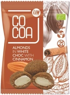 Migdały w białej polewie z cynamonem Cocoa Bio 70 g (5902565214371) - obraz 1