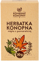 Herbatka Konopna Kombinat Konopny z mietą i pomarańczą 30 g (5904139279328) - obraz 1