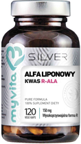 Suplement diety Myvita Silver 100% Kwas Alfaliponowy R-Ala 120 kapsułek (5903021591302) - obraz 1