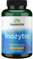 Suplement diety Swanson Inozytol 650 mg 100 kapsułek (87614018744) - obraz 1