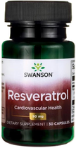 Дієтична добавка для імунітету Swanson Resveratrol 50 мг 30 капсул (87614022826) - зображення 1