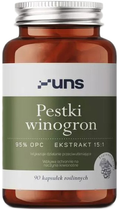 Suplement diety UNS Pestki Winogron 95% OPC Ekstrakt 15:1 (5904238960929) - obraz 1