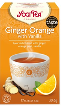 Органічний чай з імбиром та апельсином Yogi Tea 17x18 г (4012824402546) - зображення 1