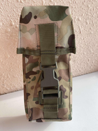 Жесткий Штурмовой Подсумок Для Двух Магазинов AK-M4 Закрытого Типа На Фастексе С Креплением MOLLE(Мультикам) - изображение 1