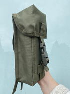 Жесткий Штурмовой Подсумок Для Двух Магазинов AK-M4 Закрытого Типа На Фастексе С Креплением MOLLE(Олива) - изображение 2