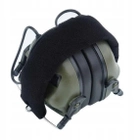 Активные защитные наушники Earmor M31 FG(MOD3) с крепление на голову под шлем. каску ORIGINAL ( Олива ) - изображение 4