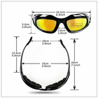 Тактические очки с поляризацией велосипедные спортивные DAISY С5 4 комплекта сменных линз чехол (ol-4c5) - изображение 4