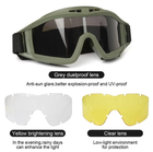 Тактические очки Revision Goggles Olive для стрельбы 3 линзы - изображение 3