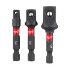 Набор переходников Milwaukee 1/4" Hex на квадраты 1/4", 3/8", 1/2 (4932479228)