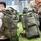 Рюкзак тактический TacShift GN-04 70 литров green 12576 - изображение 2