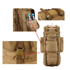 Рюкзак тактический TacShift GN-04 70 литров green 12576 - изображение 4