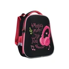 Рюкзак шкільний каркасний ортопедичний Cool For School 15", чорний/рожевий (CF86203)