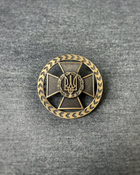 Кокарда Беретний знак ДПСУ прикордонна нового зразка метал кругла золота (1710248746) - зображення 1
