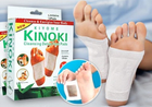 Пластир KINOKI 10 шт для виведення токсинів з організму для ступнів та активізації обміну речовин - зображення 1