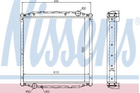 Радиатор охлаждения MAN L 2000 пр-во Nissens Nissens (62880A)