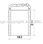 Радиатор отопителя Hyundai Santa Fe пр-во AVA Ava (HY6356)