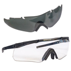 Окуляри тактичні Earmor Shooting Glass S01 протиосколкові для стрільби захисні із захистом від запотівання + 3 змінні лінзи - зображення 5
