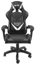 Крісло ігрове Fury Gaming Chair Avenger L 60 мм Black-White (NFF-1711) - зображення 2
