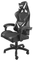 Крісло ігрове Fury Gaming Chair Avenger L 60 мм Black-White (NFF-1711) - зображення 3