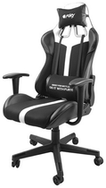 Fotel gamingowy Fury Gaming Chair Avenger XL 60 mm Black-White (NFF-1712) - obraz 3