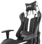 Крісло ігрове Fury Gaming Chair Avenger XL 60 мм Black-White (NFF-1712) - зображення 8