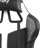 Крісло ігрове Fury Gaming Chair Avenger XL 60 мм Black-White (NFF-1712) - зображення 11