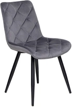 Стул для кухни и гостиной Vetro Mebel M-45 Серый (M-45-grey-velur/black)
