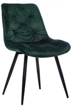 Стілець для кухні та вітальні Vetro Mebel M-48 Смарагдовий (M-48-emerald-velvet/ black)