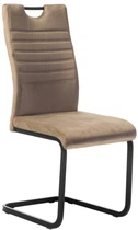 Стул для кухни и гостиной Vetro Mebel S-121 Капучино (S-121-capuccino-velvet/black)
