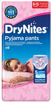 Pieluchomajtki Huggies DryNites dla dziewczynek 8-15 lat 9szt. (5029053527604) - obraz 1