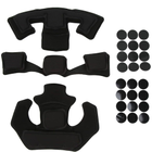 Протиударні подушки для шолома каски FAST Mich helmet-pad-black - зображення 3