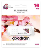 Pendrive Goodram UME2 16GB USB 2.0 Spring White (UME2-0160W0R11-SP) - obraz 3