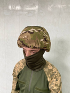 Чохол на військовий шолом мультикам з ГУМКОЮ. Маскувальний кавер на каску МТП - зображення 4