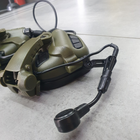 Наушники тактические Earmor M32X Mark3, активные, с креплением на шлем и съёмным микрофоном, цвет Олива - изображение 8